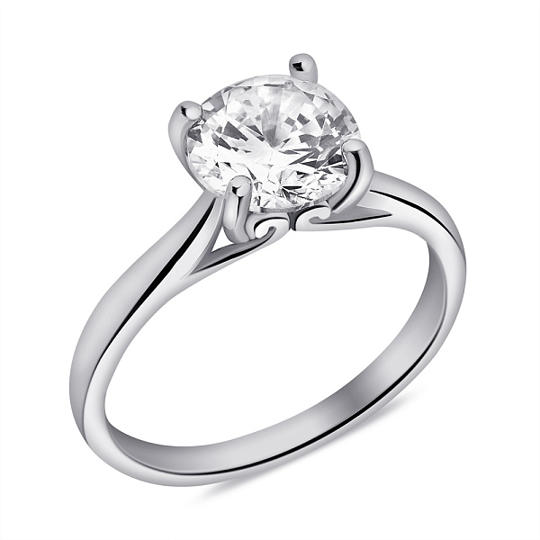 Серебряное кольцо с крупным фианитом (арт. 7501/6963) – изображение 1