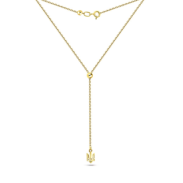 Колье Fly из желтого золота Герб Украины-Трезубец (арт. 360303ж) – изображение 2