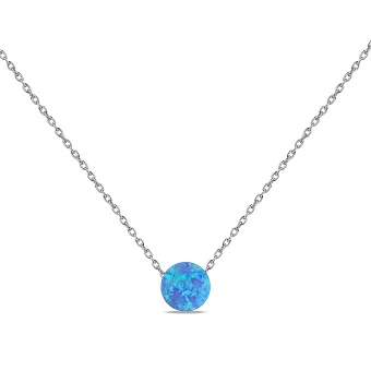 Колье из серебра с опалом (арт. 7507/КЛ2ОПГ/429)