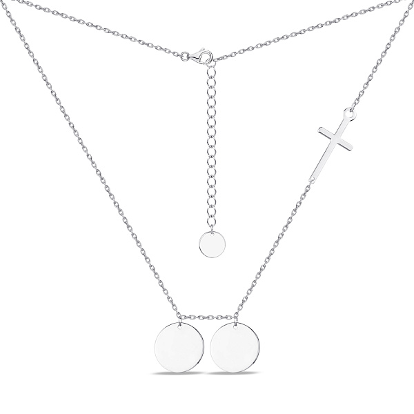 Серебряное колье «Монеты» (арт. 7507/1090) – изображение 2