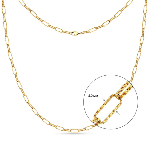 Кольє Francelli з золота без каміння (арт. 351552ж) – зображення 2