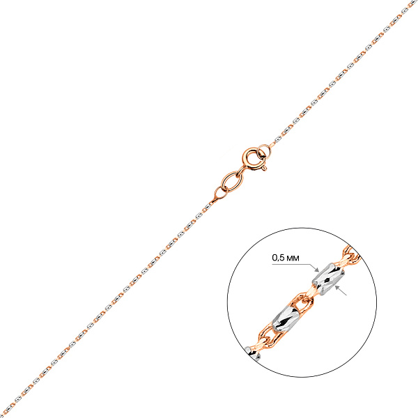 Ланцюжок з червоного золота плетіння Фантазійне (арт. ц3020602р) – зображення 3
