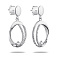 Серебряные серьги с подвеской и фианитами (арт. 7518/6294) – изображение 1
