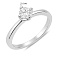 Серебряное кольцо с фианитом (арт. 7501/8828) – изображение 2