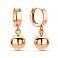 Серьги-подвески из красного золота (арт. 109441/1) – изображение 1