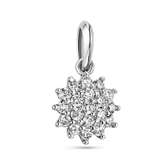 Підвіс з білого золота з розсипом діамантів (арт. 3191504202)