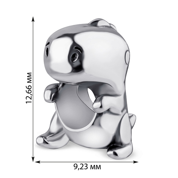 Серебряный шарм «Дракон» (арт. 7903/3167) – изображение 2