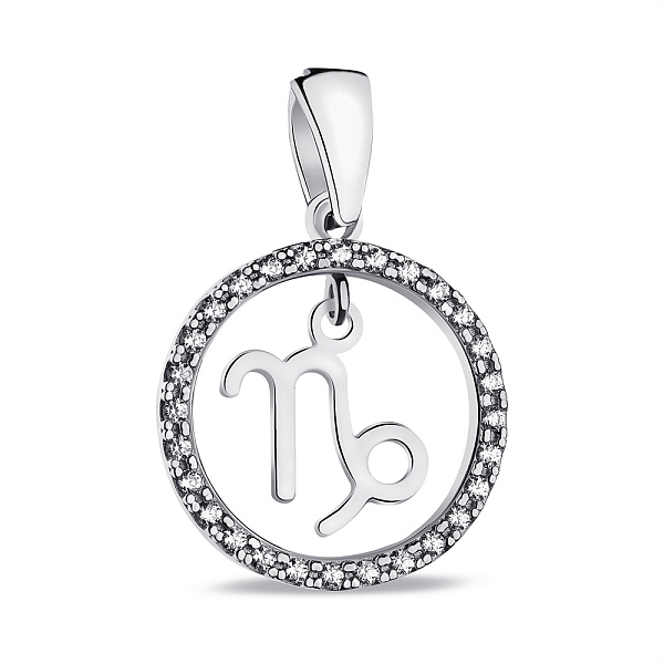 Серебряный подвес Козерог (арт. 7503/А054кзпю) – изображение 1