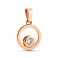 Золотая подвеска с фианитом (арт. 440432) – изображение 1