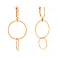 Длинные золотые серьги с подвесками (арт. 110681) – изображение 1