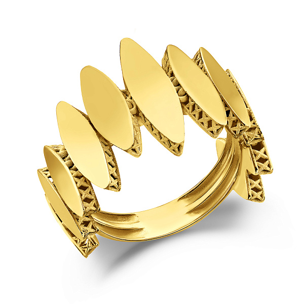 Кольцо из желтого золота Francelli (арт. 156565ж) – изображение 1