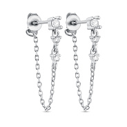 Серьги из серебра с фианитами (арт. 7518/6341)