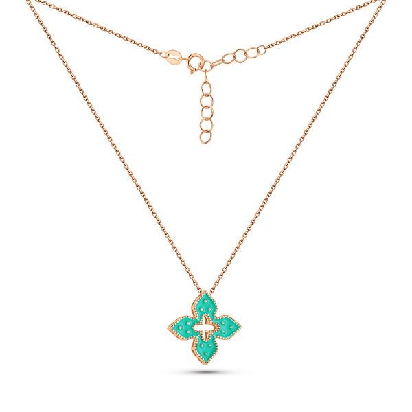 Золоте кольє з емаллю (арт. 352846/15ебрз) – зображення 2