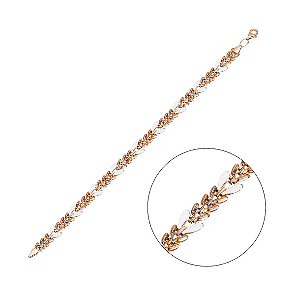 Браслет из комбинированного золота (арт. 321358кб) – изображение 1