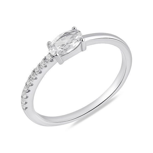 Кольцо из серебра с фианитами (арт. 7501/7064) – изображение 1
