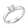 Серебряное кольцо с фианитом (арт. 7501/8884) – изображение 1