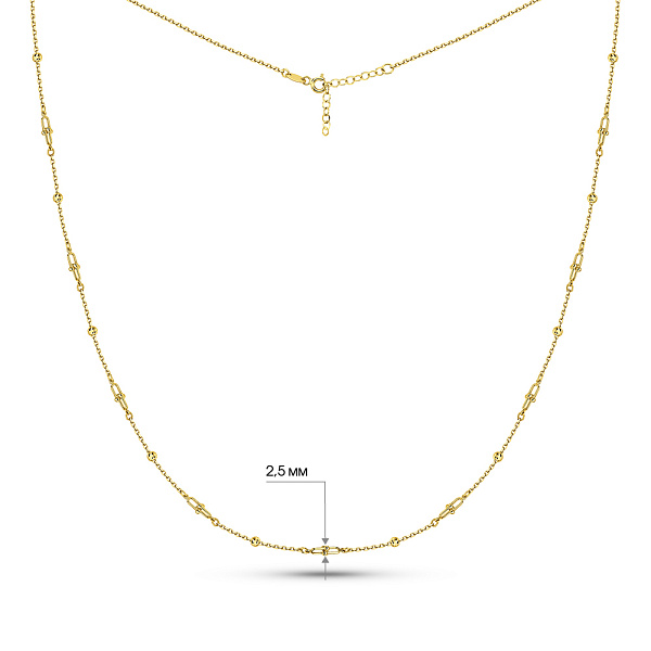 Колье из желтого золота (арт. 352966ж) – изображение 6