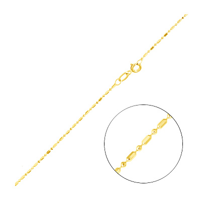 Ланцюжок з жовтого золота плетіння Гольф фантазійний (арт. ц3016302ж)