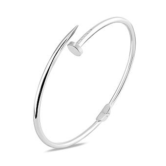 Браслет из белого золота без камней (арт. 340020б)