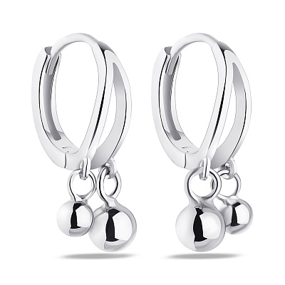 Сережки зі срібла Trendy Style з кульками  (арт. 7502/4790/10)