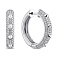 Серебряные серьги-конго с фианитами (арт. 7502/10137/20) – изображение 1
