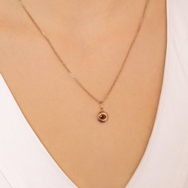 Подвес из красного золота с эмалью (арт. 420300екр) – изображение 2