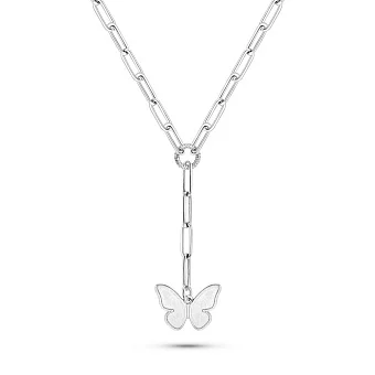 Золотое колье Бабочка (арт. 352835б)