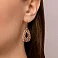 Золотые серьги-подвески Олимпия (арт. 109325) – изображение 2