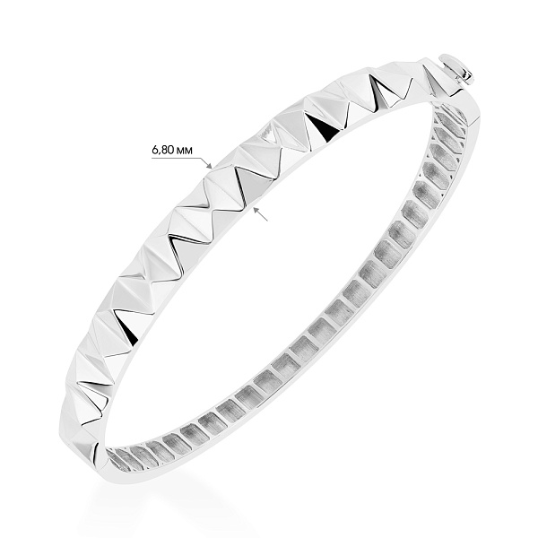 Браслет-скоба з білого золота (арт. 325498б) – зображення 2