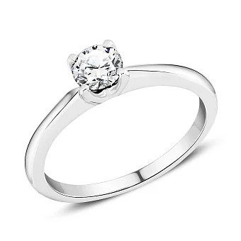 Золота каблучка для заручин з діамантом (арт. К341228050б)