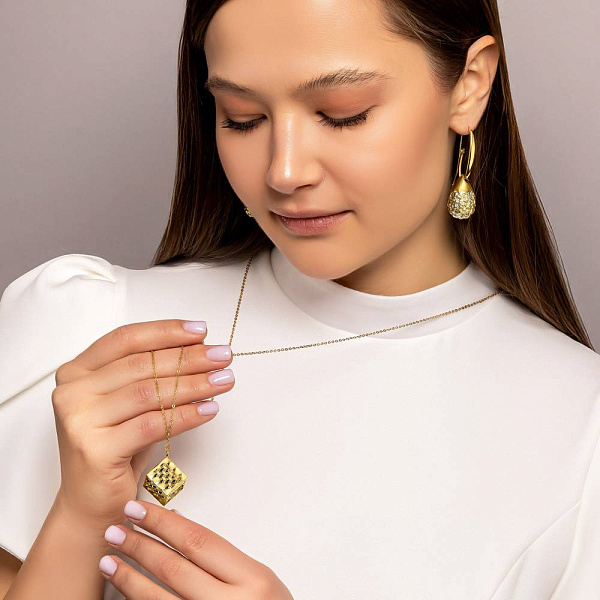 Колье Francelli из желтого золота без камней (арт. 350571ж) – изображение 5