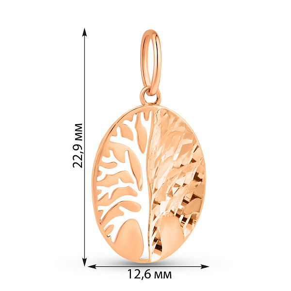 Золотой подвес Дерево жизни (арт. 424609) – изображение 2