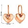 Золоті сережки Сердечка (арт. 1101223) – зображення 2