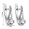 Серебряные серьги с фианитами (арт. 7502/21014р) – изображение 2