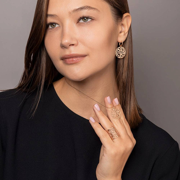 Колье из красного золота (арт. 360156) – изображение 7