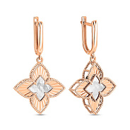 Золотые серьги с перламутром (арт. 111341п)