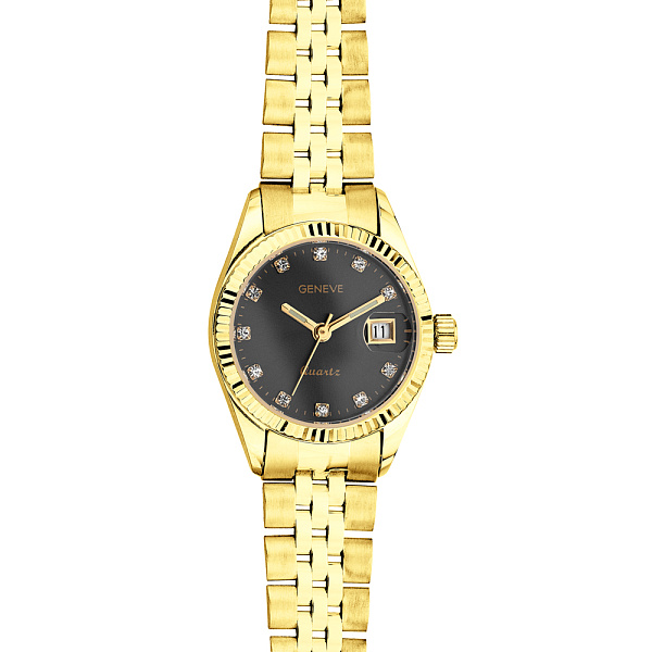 Часы из желтого золота с фианитами (арт. 260243жч) – изображение 2