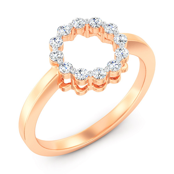 Золотое кольцо с бриллиантами (арт. К011538020) – изображение 1