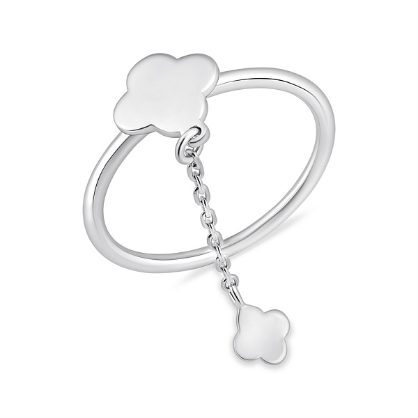 Серебряное кольцо Клевер (арт. 7501/2325) – изображение 1