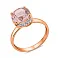 Золота каблучка з рожевим морганітом (арт. 141157ПмГ) – зображення 1