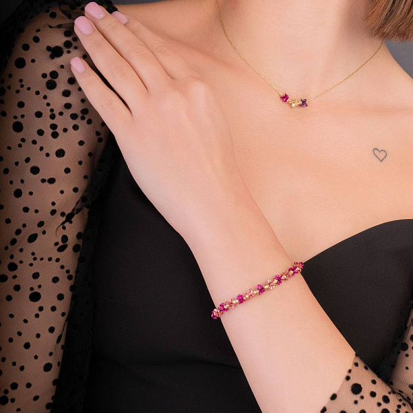 Браслет из желтого золота Francelli (арт. 326561жмлнр) – изображение 3