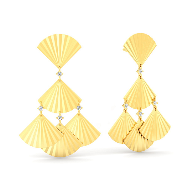 Золотые серьги Francelli (арт. Т1101171020жа) – изображение 1