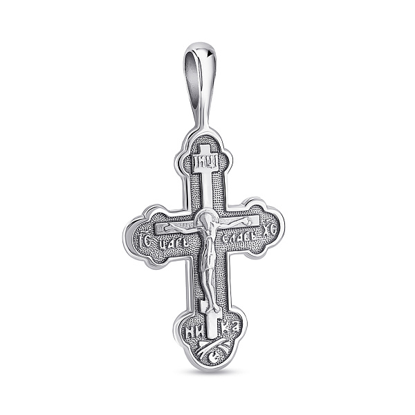 Двухсторонний серебряный крестик (арт. 7504/868) – изображение 2