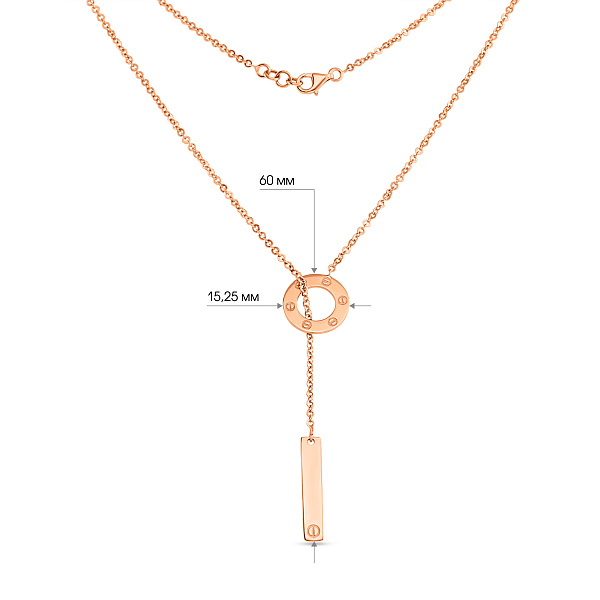 Колье из красного золота (арт. 351458) – изображение 5