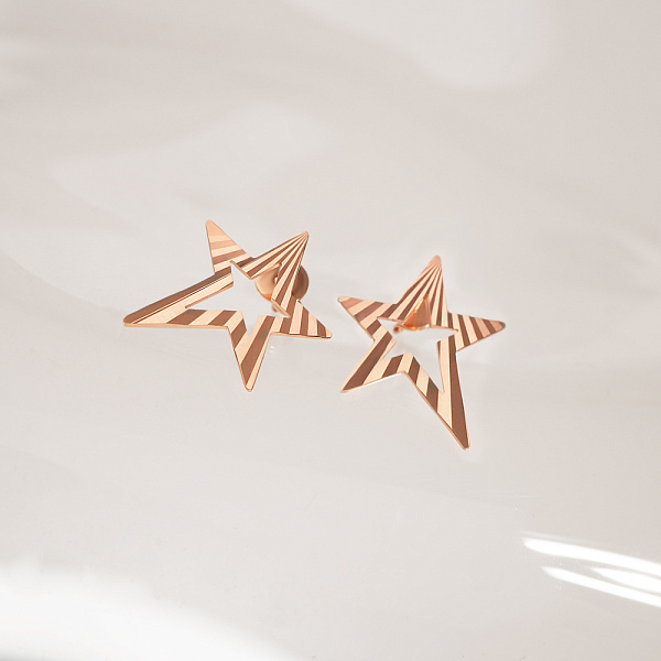 Золотые пусеты (арт. 111268а) – изображение 3