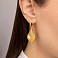 Золотые массивные сережки Francelli (арт. 1091853жм) – изображение 2