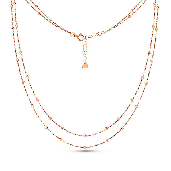 Багатошарове кольє з червоного золота (арт. 352600) – зображення 2