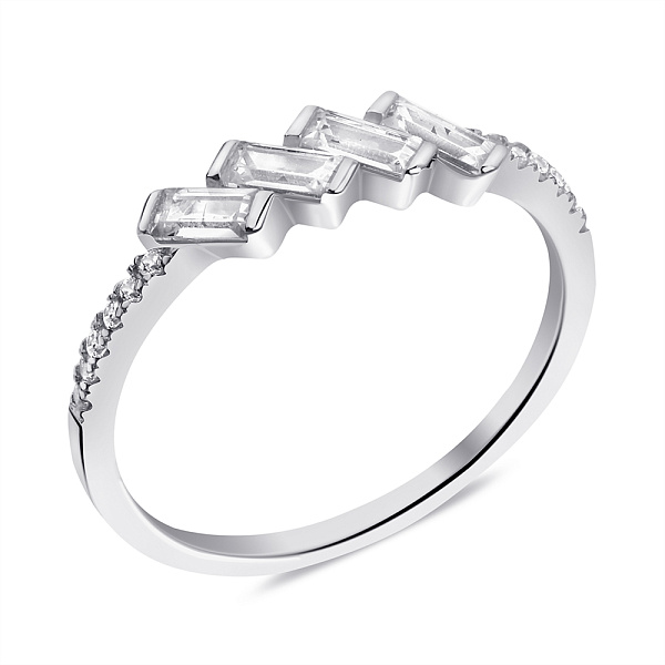 Серебряное кольцо с фианитами (арт. 7501/6890) – изображение 1