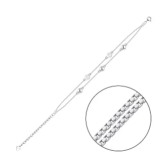 Срібний браслет з перлинами (арт. 7509/Б2Ж/804-16)