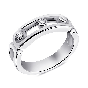 Кольцо из серебра с фианитами (арт. 7501/3737)